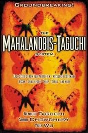 Tapa de The Mahalanobis-Taguchi system