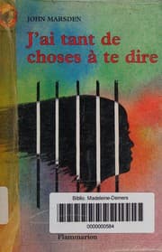 Tapa de J'ai tant de choses à te dire