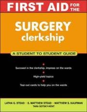 Tapa de First aid for the surgery clerkship