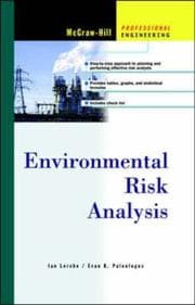 Tapa de Environmental risk analysis