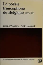 Tapa de La poésie francophone de Belgique