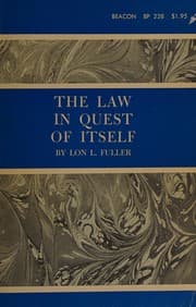 Tapa de The law in quest of itself