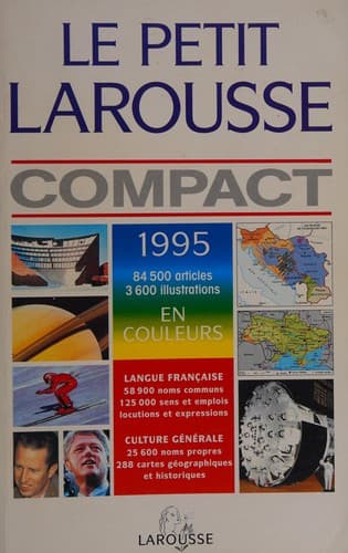 Tapa de Le petit Larousse compact, 1995