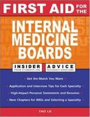 Tapa de First Aid for the Internal Medicine Boards