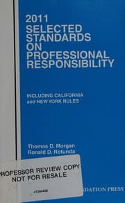 Tapa de Model rules of professional conduct and other selected standards