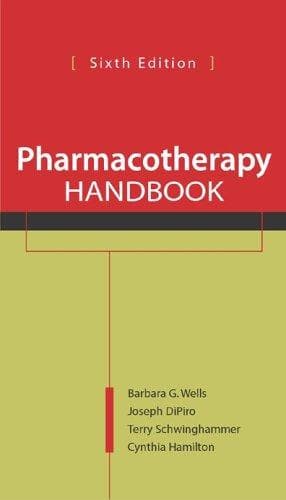 Tapa de Pharmacotherapy Handbook