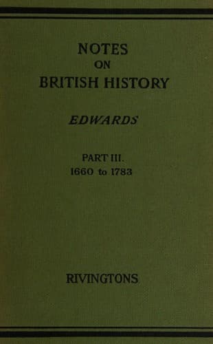 Tapa de Notes on British history