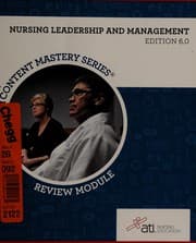Tapa de Nursing leadership and management review module