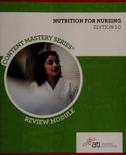 Tapa de Nutrition for nursing practice review module