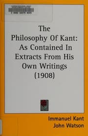 Tapa de Philosophy of kant