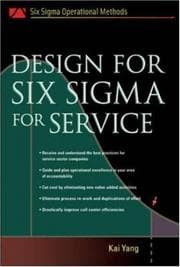 Tapa de Design for Six Sigma for Service