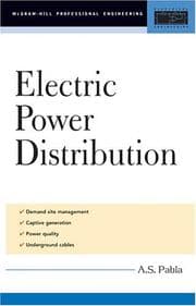 Tapa de Electric Power Distribution (McGraw-Hill Professional Engineering)