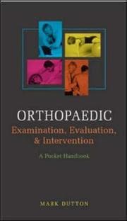 Tapa de Orthopaedic Examination, Evaluation, & Intervention Pocket Handbook