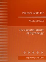 Tapa de Practice tests for Wood and Wood The essential world of psychology