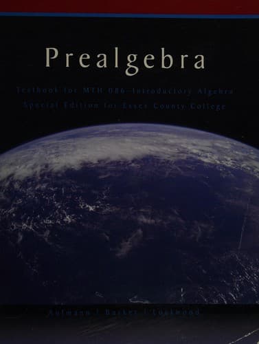 Tapa de Prealgebra