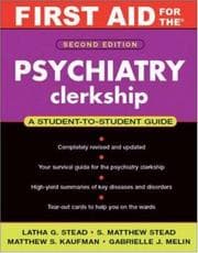 Tapa de First aid for the psychiatry clerkship
