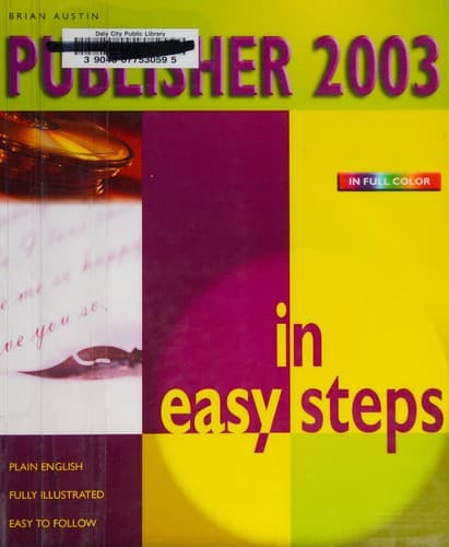 Tapa de Publisher 2003 in easy steps
