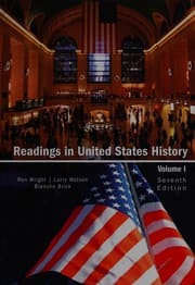 Tapa de Readings in United States history