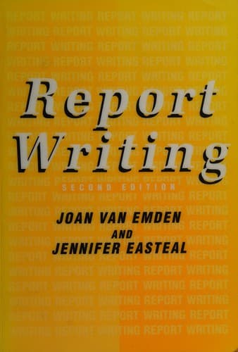 Tapa de Report writing