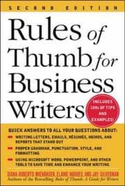 Tapa de Rules of Thumb for Business Writers