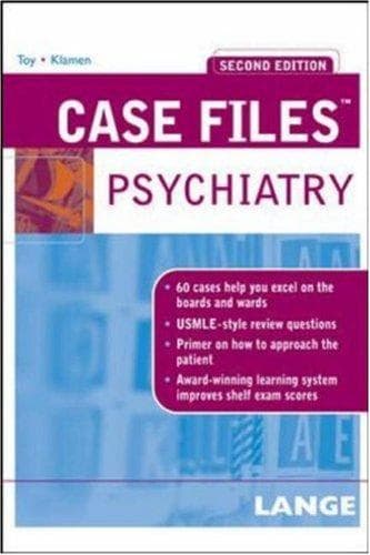 Tapa de Case Files Psychiatry (Lange Case Files)