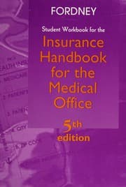Tapa de Student workbook for the insurance handbook for the medical office