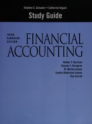 Tapa de Study guide "Financial accounting", third Canadian edition / Walter T. Harrison Jr. . [and others]