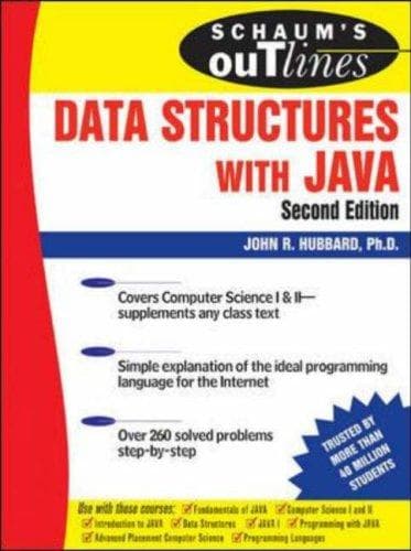 Tapa de Schaum's Outline of Data Structures with Java, Second Edition (Schaum's Outlines)
