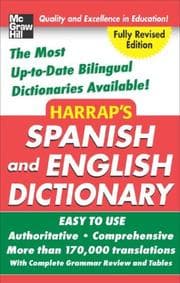 Tapa de Harrap's Spanish and English dictionary