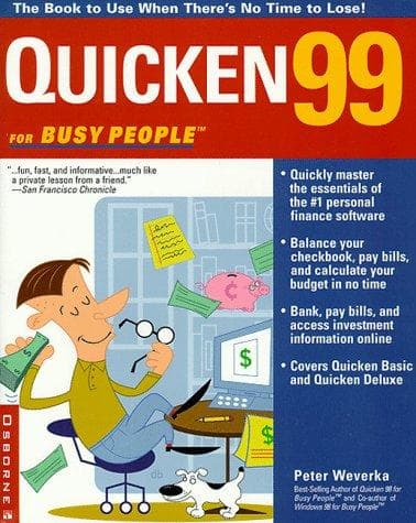 Tapa de Quicken99 for Busy People