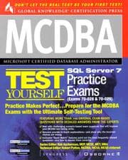 Tapa de MCDBA SQL Server 7 test yourself practice exams