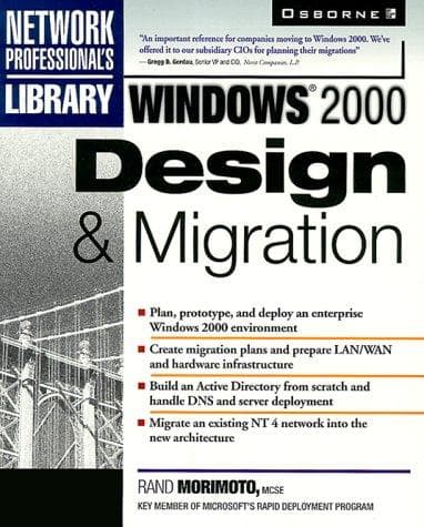 Tapa de Windows 2000 Design & Migration