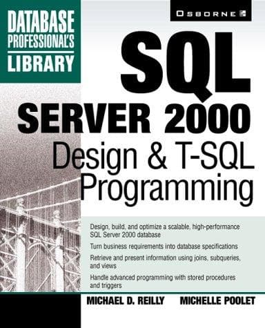 Tapa de SQL Server 2000 design & T-SQL programming