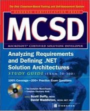 Tapa de MCSD Analyzing Requirements and Defining .NET Solutions Architectures (Exam 70-300)]