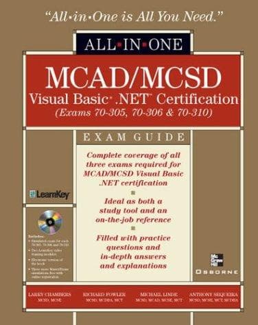 Tapa de MCAD/MCSD Visual Basic .NET Certification All-in-One Exam Guide