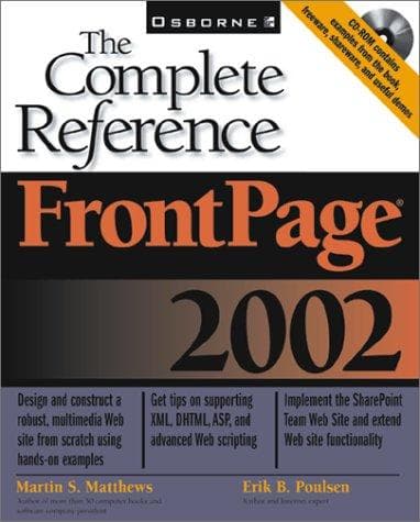 Tapa de FrontPage 2002