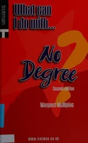 Tapa de What can I do with - no degree?