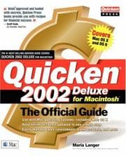 Tapa de Quicken(r) 2002 Deluxe for Macintosh(r)
