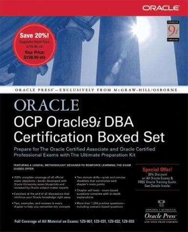 Tapa de OCP Oracle9i DBA Certification Boxed Set