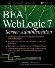 Tapa de BEA WebLogic 7 server administration