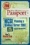 Tapa de Mike Meyers' MCSE Windows Server 2003 Planning a Network Infrastructure  Certification Passport (Exam 70-293)