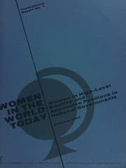 Tapa de Women in high-level elective and appointive positions in national governments