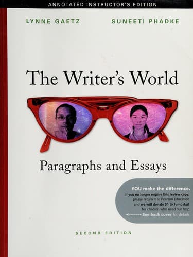Tapa de The Writer's world