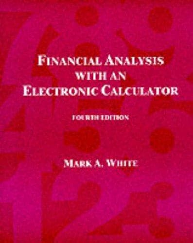 Tapa de Financial analysis with an electronic calculator
