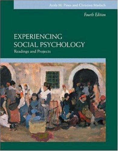 Tapa de Experiencing social psychology