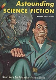 Tapa de Astounding Science Fiction, November 1956