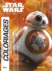 Tapa de Disney Star Wars Le Réveil de la Force Mon livre de coloriage + Un grand poster