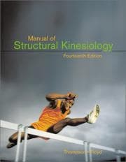 Tapa de Manual of structural kinesiology