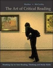 Tapa de The art of critical reading