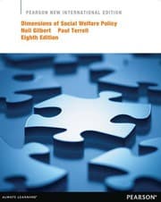 Tapa de Dimensions of Social Welfare Policy Pearson New International Edition, plus MySocialWorkLab without eText